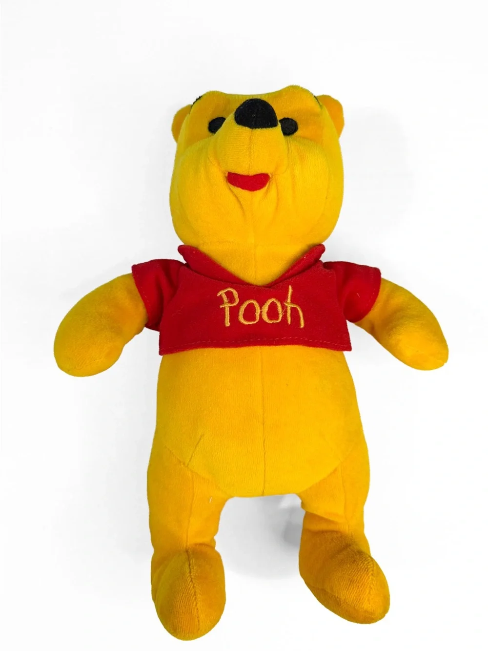 Disney Yellow Pooh Plush with Red Shirt